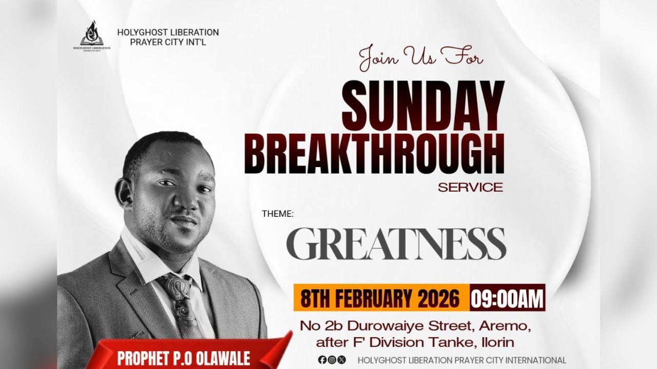 GREATNESS || PROPHET DR. P.O OLAWALE.