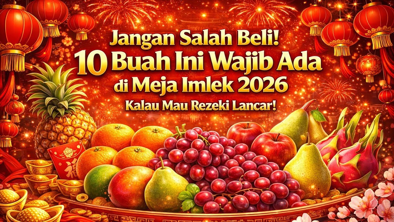 Jangan Salah Beli! 5 Buah Ini Wajib Ada di Meja Imlek 2026 Kalau Mau Rezeki Lancar!
