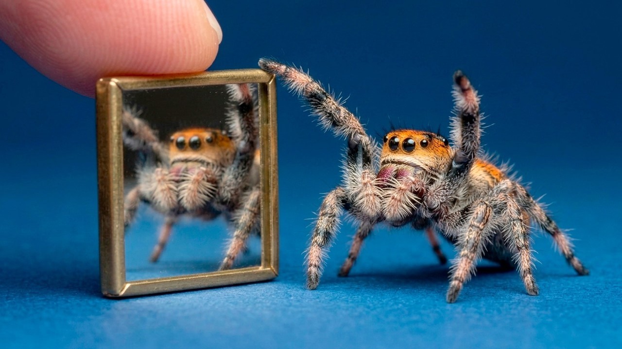 ¿QUÉ PASARÁ SI MOSTRAMOS UN ESPEJO A LA ARAÑA MÁS INTELIGENTE DEL MUNDO?