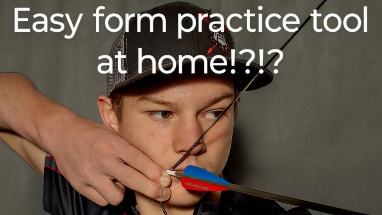 Easy archery form practice tool you can build at home with only string!!!