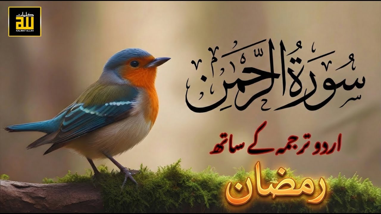 📖 SURAH RAHMAN TARJUMA KE SATH 🎙️ Qari Al Sheikh Abdul Basit Abdul Samad | Kalimat Allah 🕋✨