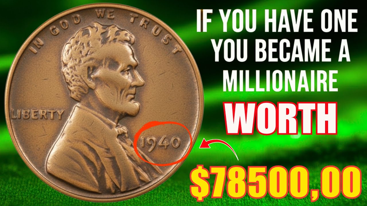 THIS 1940 SUPER RARE PENNY WORTH BIG MONEY ! LUCKY IF YOU HAVE THIS