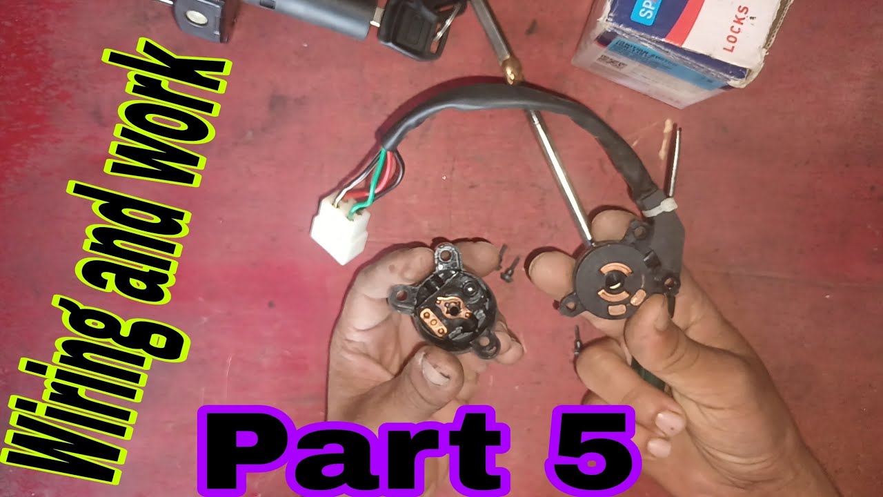 Hero Honda Splendor Plus Ignition switch wiring and work
