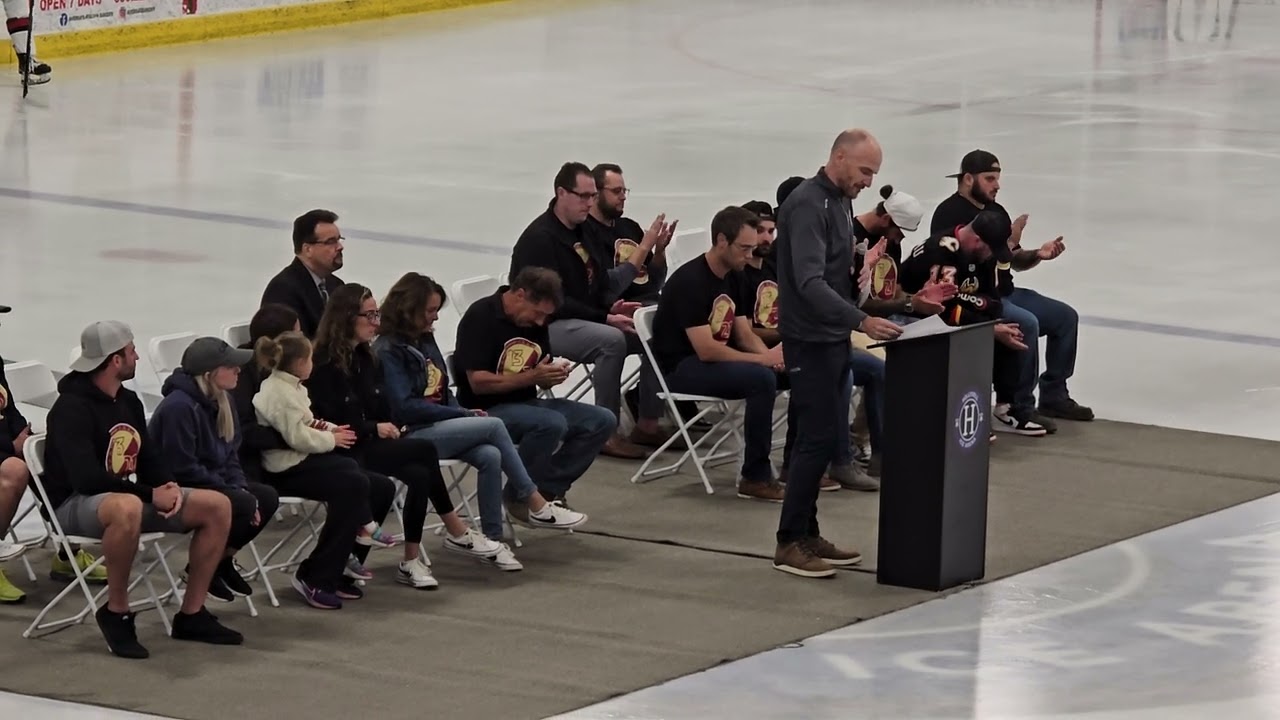 Johnny Gaudreau and Matty Gaudreau memorial ceremony at Hollydell Ice Arena. RIP #13 #21 🙏