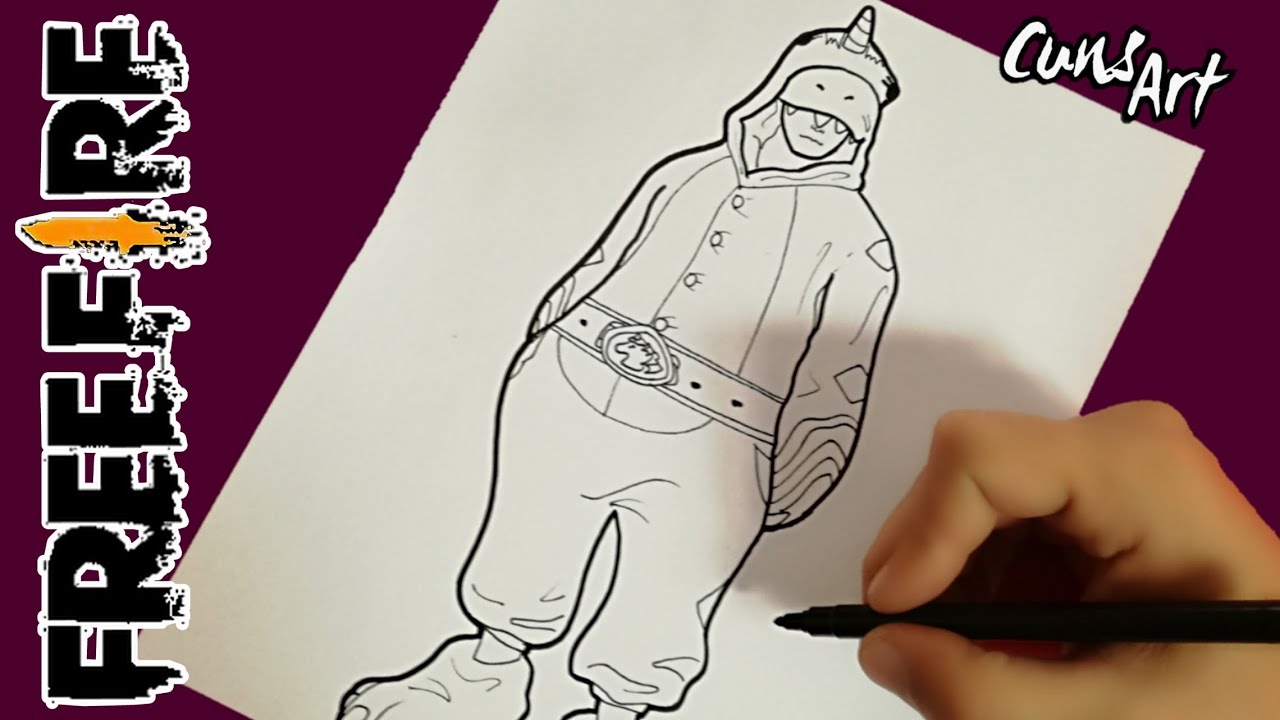 COMO DIBUJAR A DINOCORNIO DE FREE FIRE | DIBUJOS DE FREE FIRE