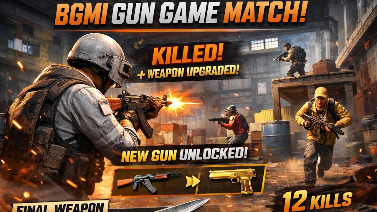 BGMI gun game match to loss😭😭😭😭😭😭