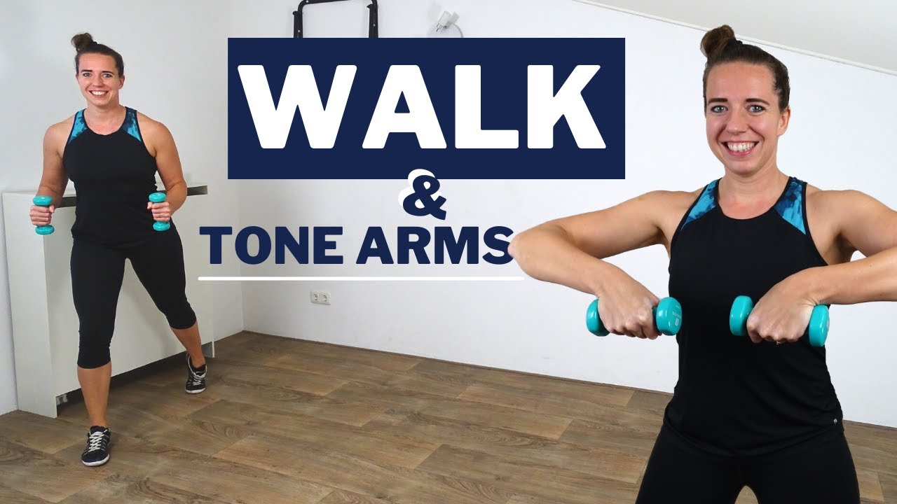 30 Min WALKING WORKOUT – Fat Burning And Sculpting Exercises – With Weights