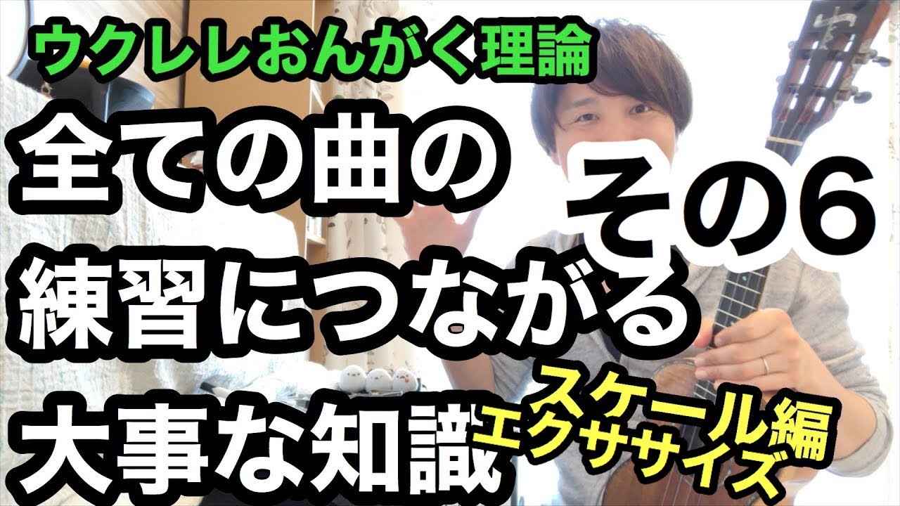 【ウクレレおんがく理論その６】スケールエクササイズ編【全ての曲の練習につながる】