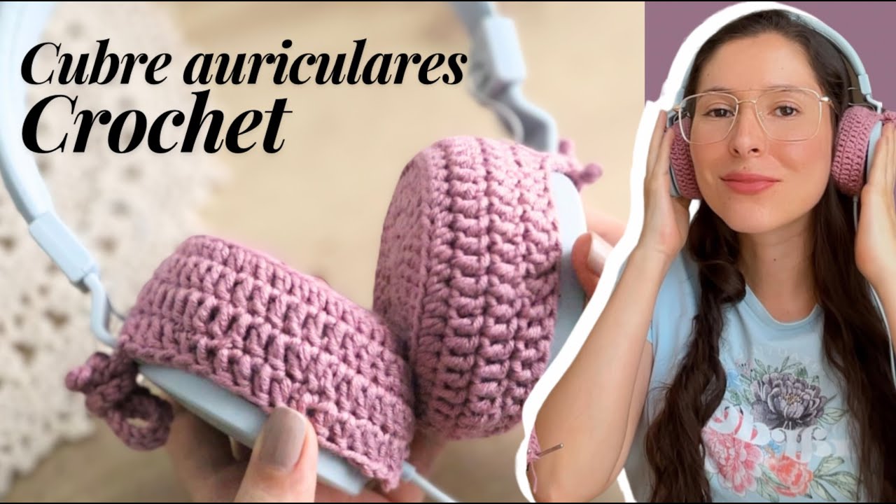 Cubre auriculares a crochet | Forro tejido para audífonos 🎧