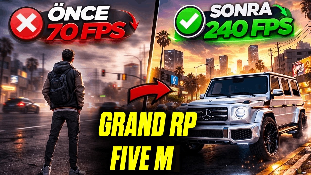 🔧 Grand RP & Fivem  FPS Arttırma Optimizasyon Rehberi! Kasma Donma Sorunu &Ccedil;&ouml;z&uuml;m&uuml; Grafik Paketi 2026