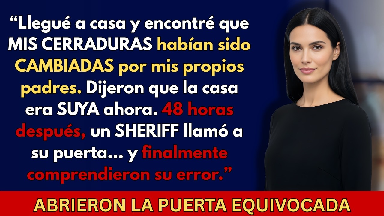 Mis padres me encerraron fuera de mi propia casa—El sheriff llamó a la puerta 48 horas después