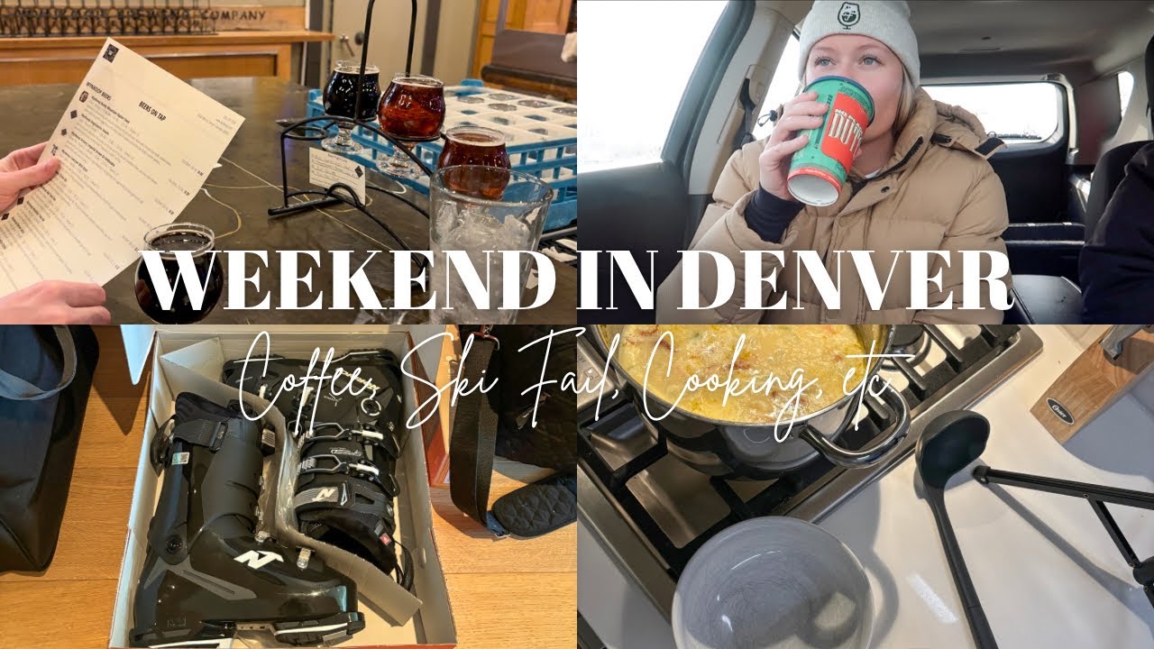 DENVER VLOG: Dutch Bros Coffee, EXTREMELY Cold Weather, New Ski Boots, Brewery, Cook With Me & More!