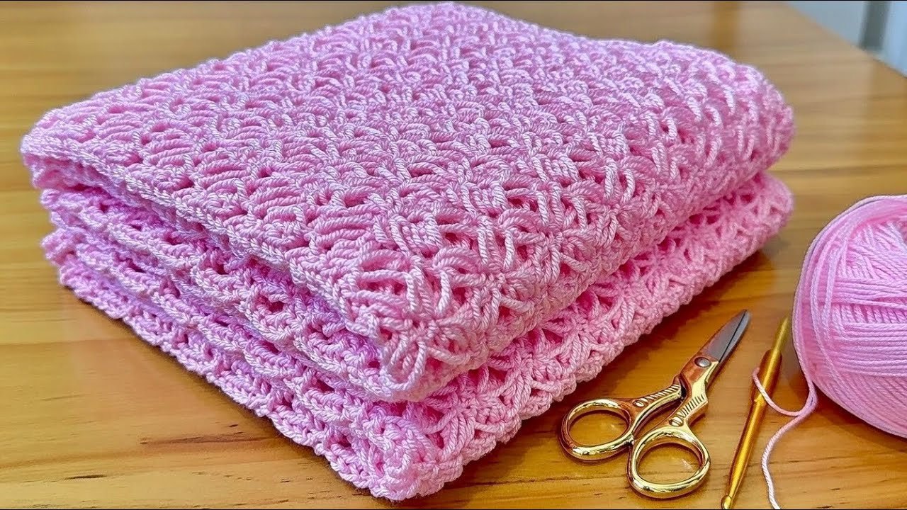 NEW!👌Super Easy Crochet Baby Blanket Pattern for Beginners (Step by Step)