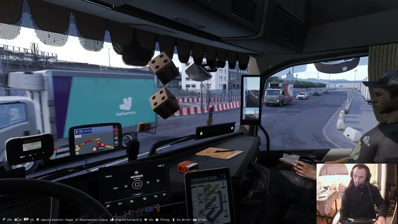 #LiveETS2 Transports24😉  (Anguille Fumée 11T Roumazieres) Gameplay   volant#Hori