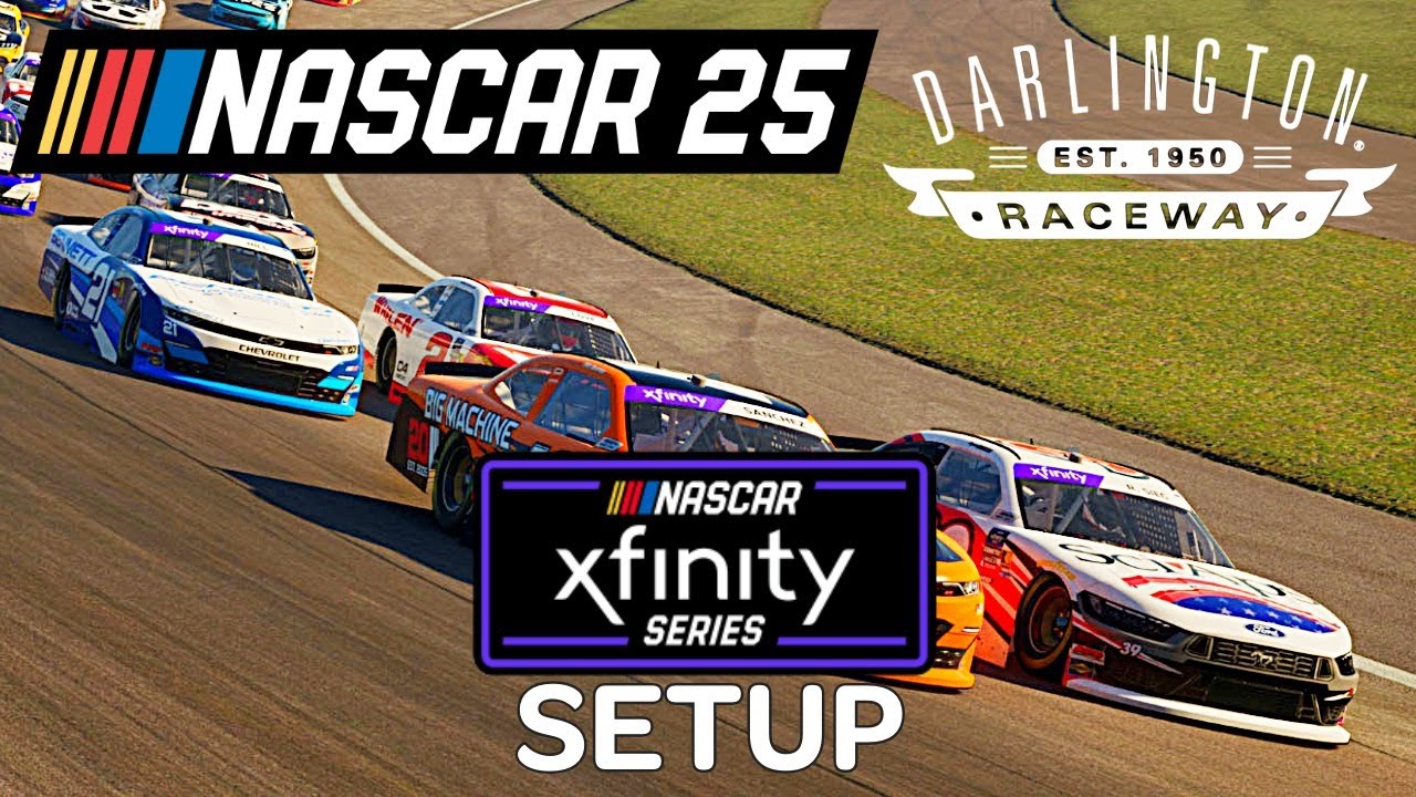Индивидуальная настройка Darlington для серии Xfinity Nascar 25