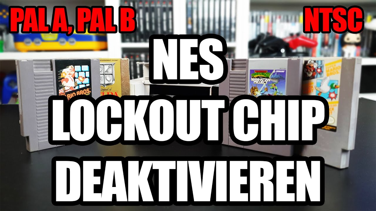 So SPIELST du FAST JEDES Spiel auf dem NES - Nintendo NES Lockout Chip deaktivieren