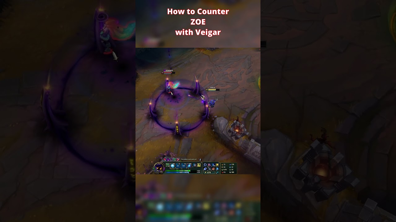 How to Counter Zoe with Veigar Mid lane #leagueoflegneds #veigarlol #veigar #zoelol #zoemid