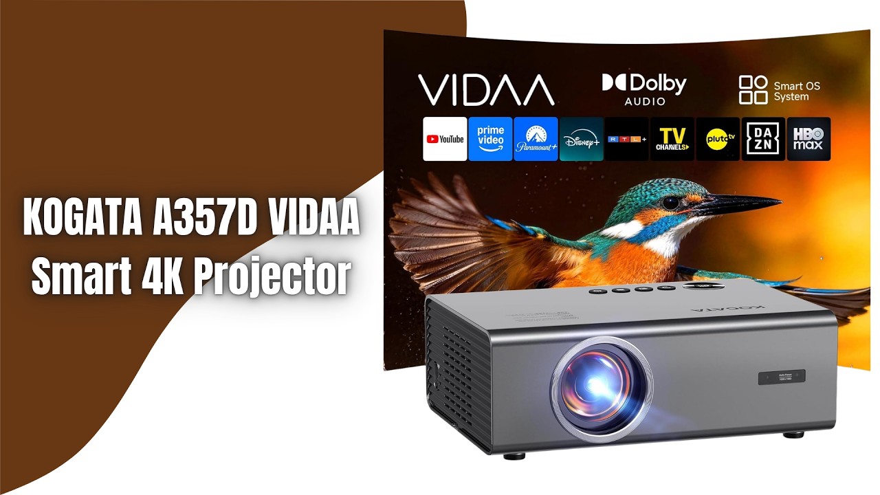KOGATA A357D 4K Projector Review | VIDAA Smart Projector with 2000 ANSI!