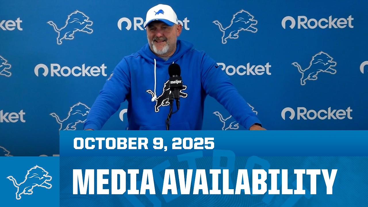 Detroit Lions coordinators meet with the media | October 9, 2025