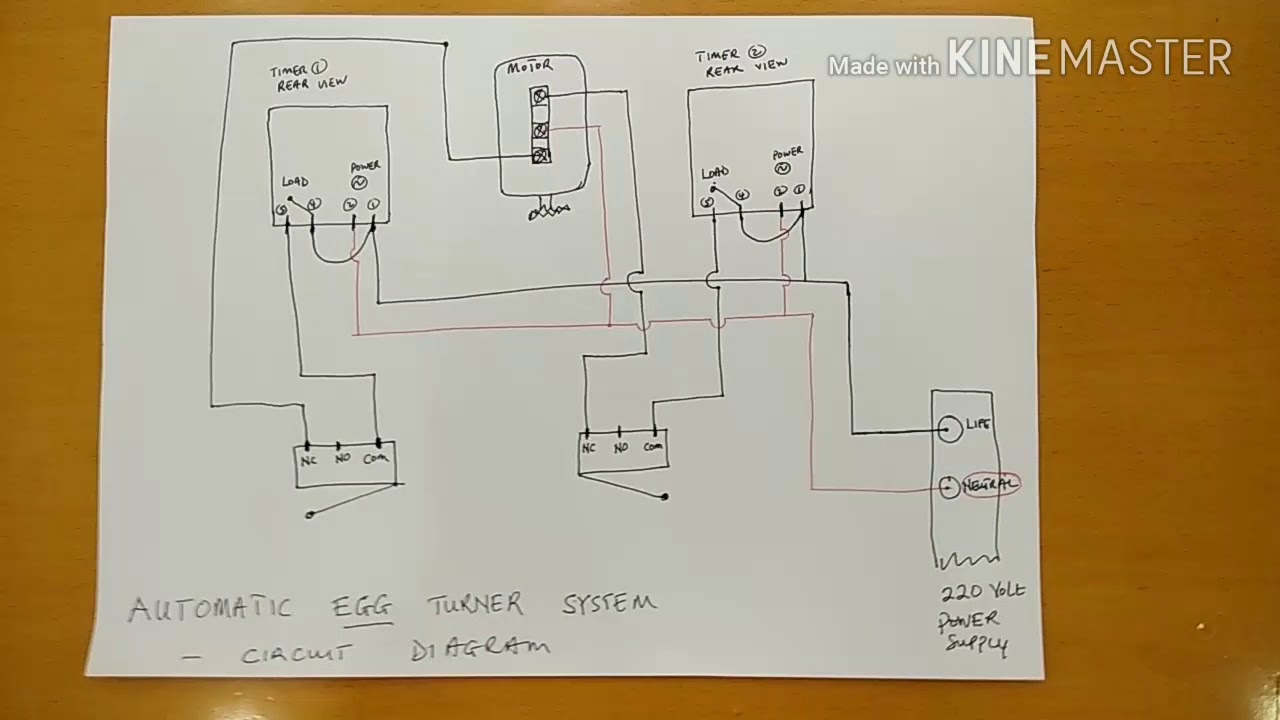 Incubator automatic turning system CIRCUIT DIAGRAM