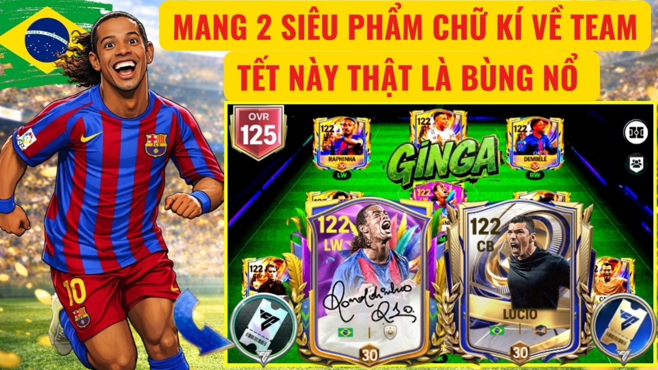 🏆FC MOBILE QT | TÔI MANG RONALDINHO VÀ LUCIO CHỮ KÍ VỀ NÂNG CẤP ĐỘI HÌNH CỰC VIP | ĐỈNH CAO LÀ ĐÂY