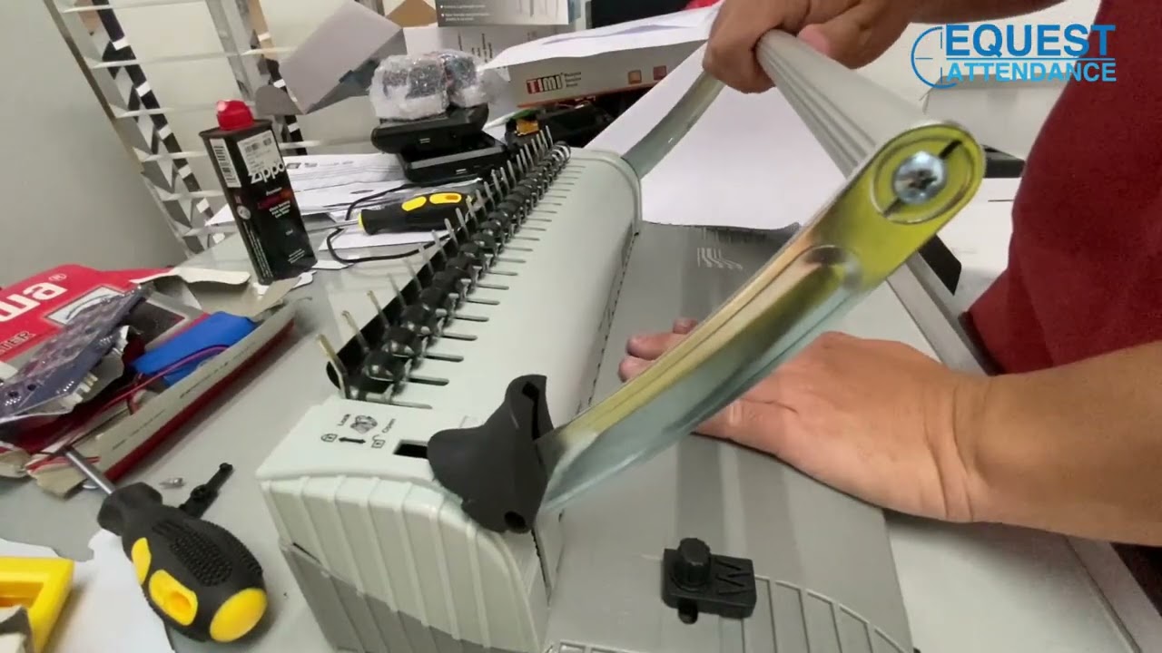 How To Use Binding Machine To Bind paper Monolith OB-08 Personal Office Use Mesin Bind