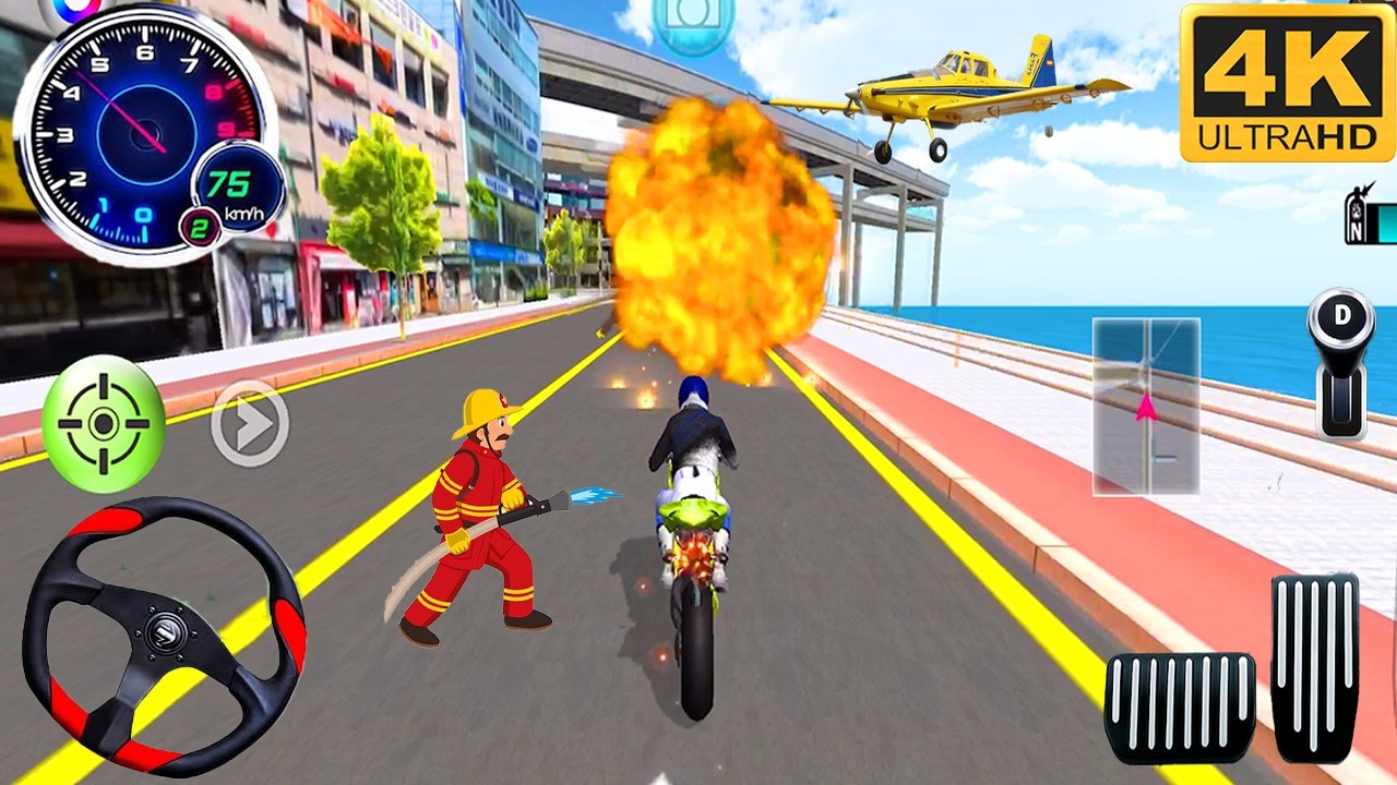Super Bike Driving in Blast The Car 3D Driving Class Android Gameplay 2026