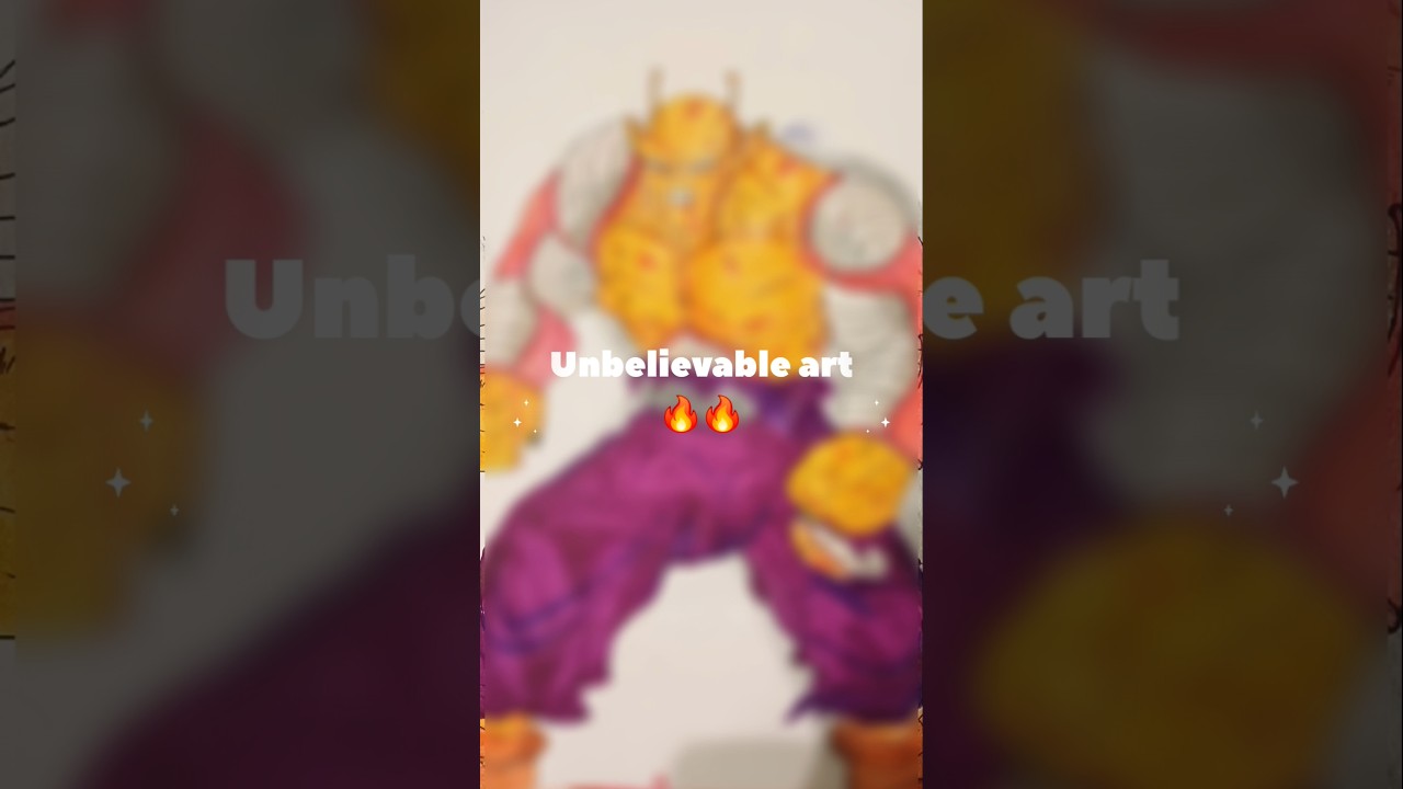 Piccolo Unbelievable art ✨#shorts #art #drawing #dbz #viral