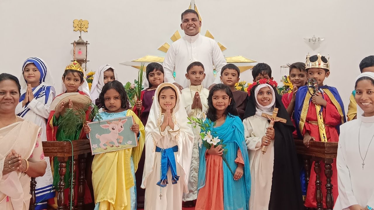 Little Saints of Lourd Matha Church  #saints #trending #christian #now @lourdmathachurchelamakkara 