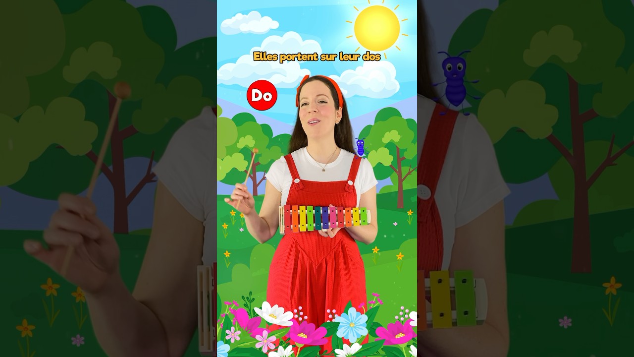 Fanny la fourmi pour apprendre la musique 💕🐜 #comptines #enfants #parents  #musique