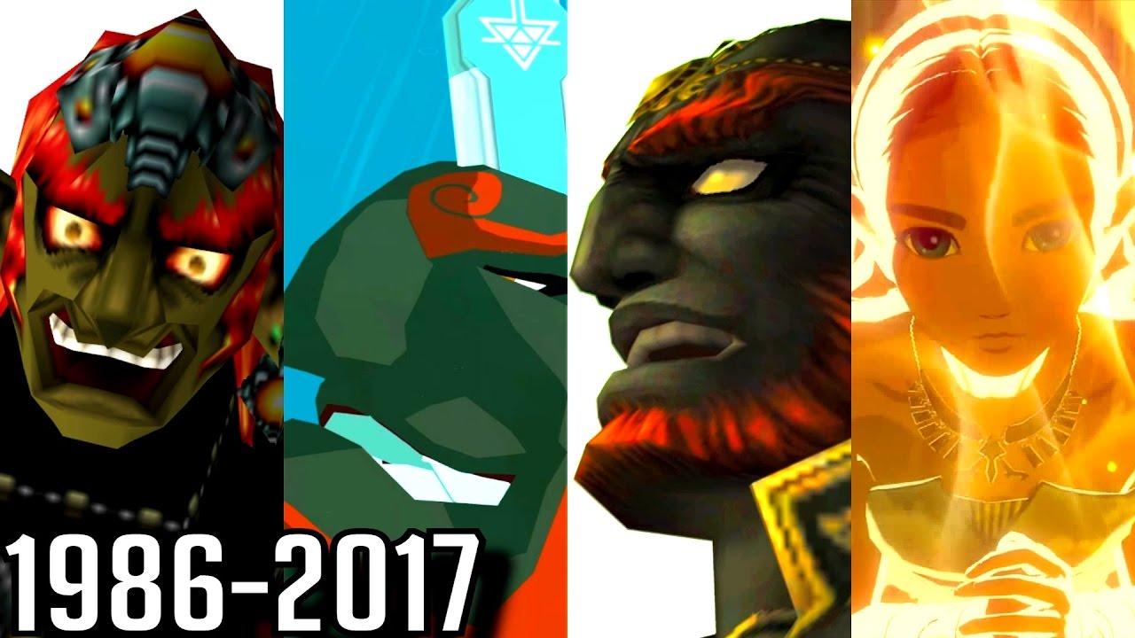 Evolution of Ganon Deaths in Zelda Games (1986-2017)