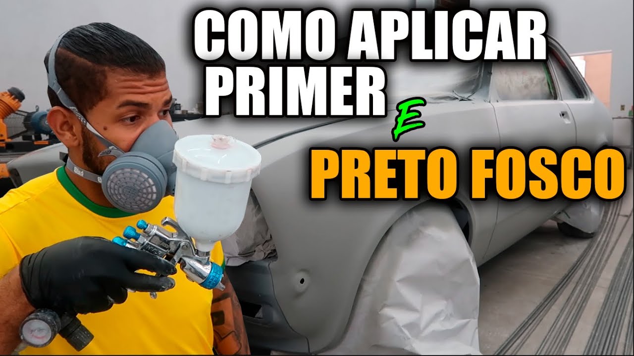 COMO APLICAR PRIMER PU E PRETO FOSCO V&Iacute;NILICO - SEM MAPEAMENTO PASSO A PASSO!