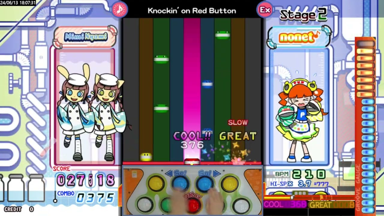 [ポップン] Knockin' on Red Button EX