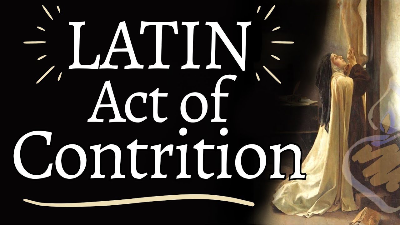Latin Act of Contrition Tutorial : Actus Contritionis : Translation, Explanation, & Pronunciation
