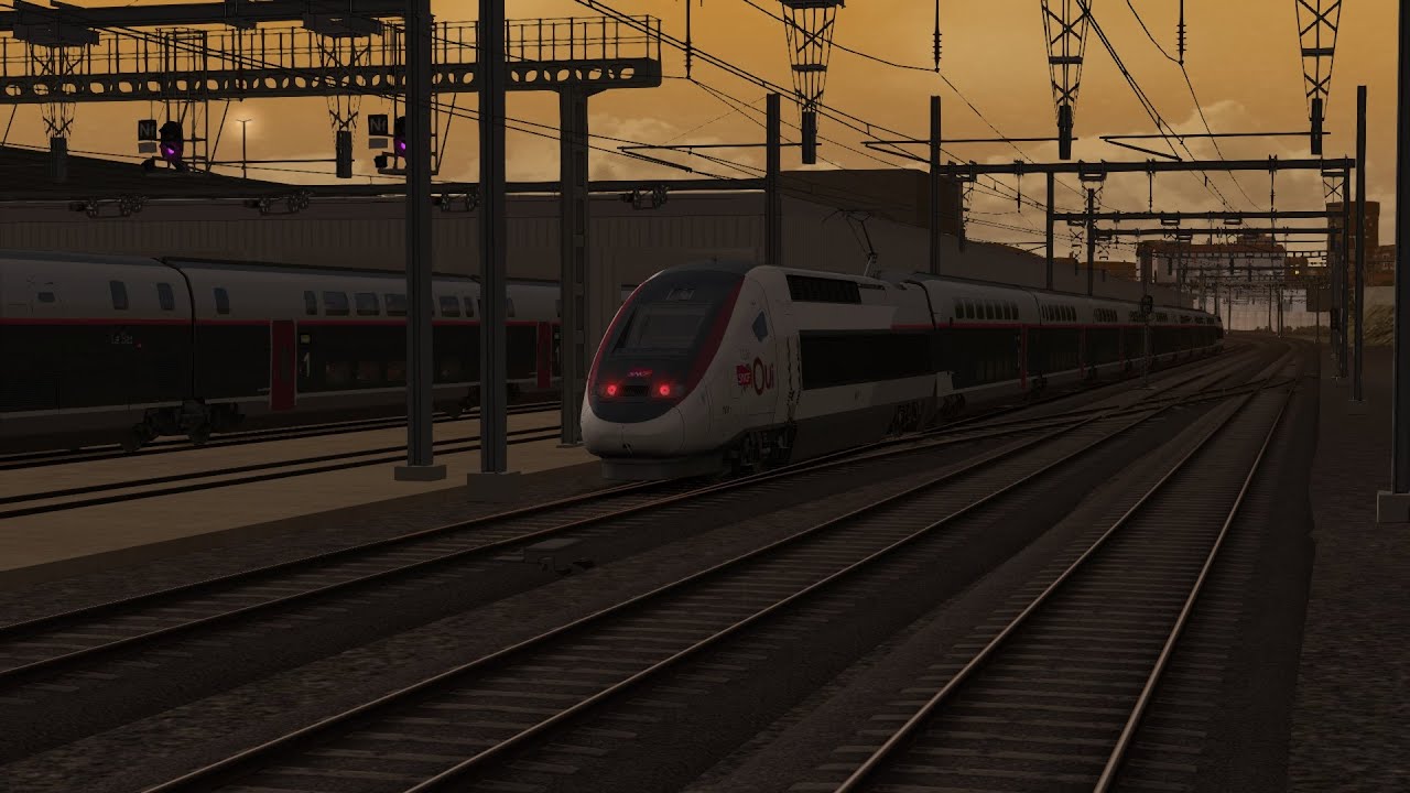 Train simulatore classic TGV inoui part 1