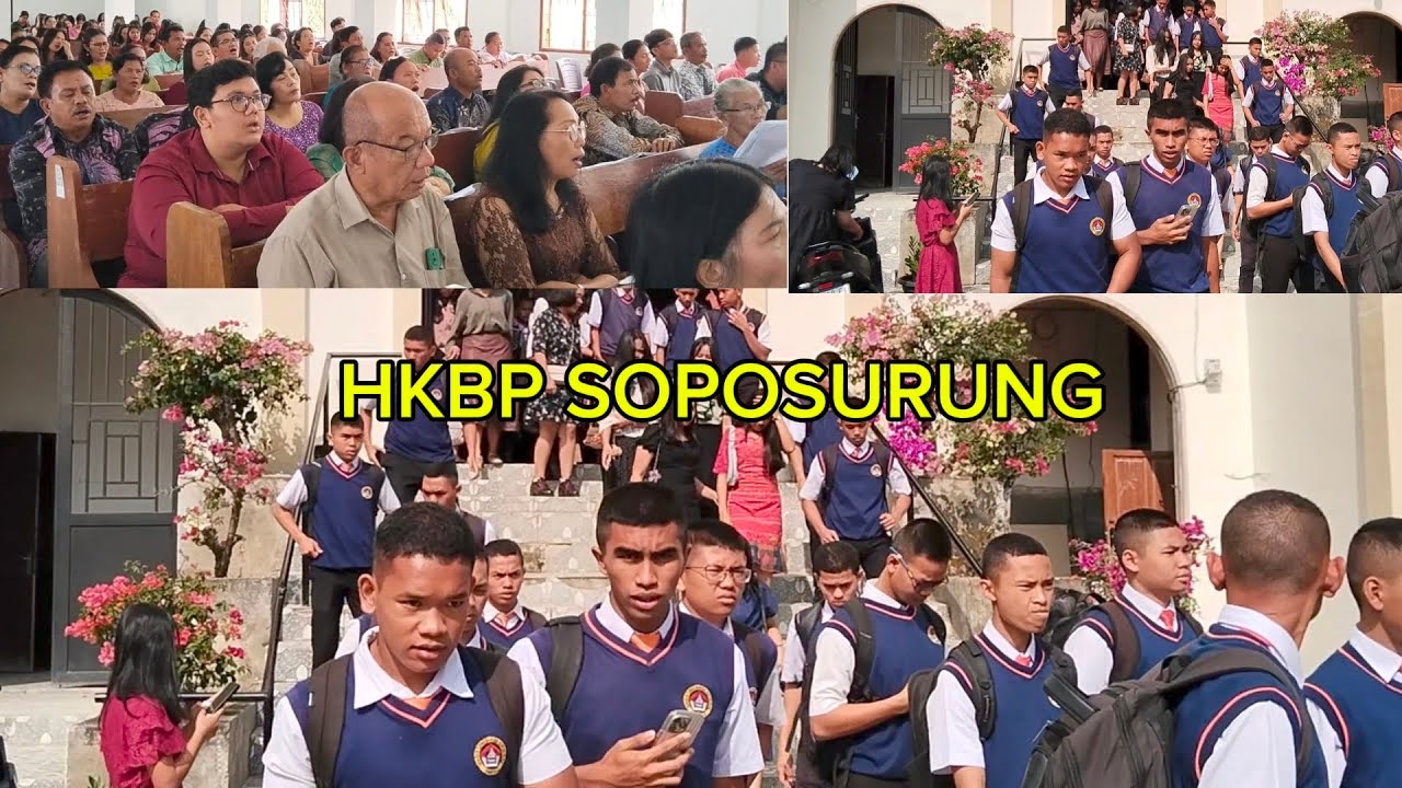 RAMAI IBADAH DI HKBP SOPOSURUNG BALIGE HARI INI.