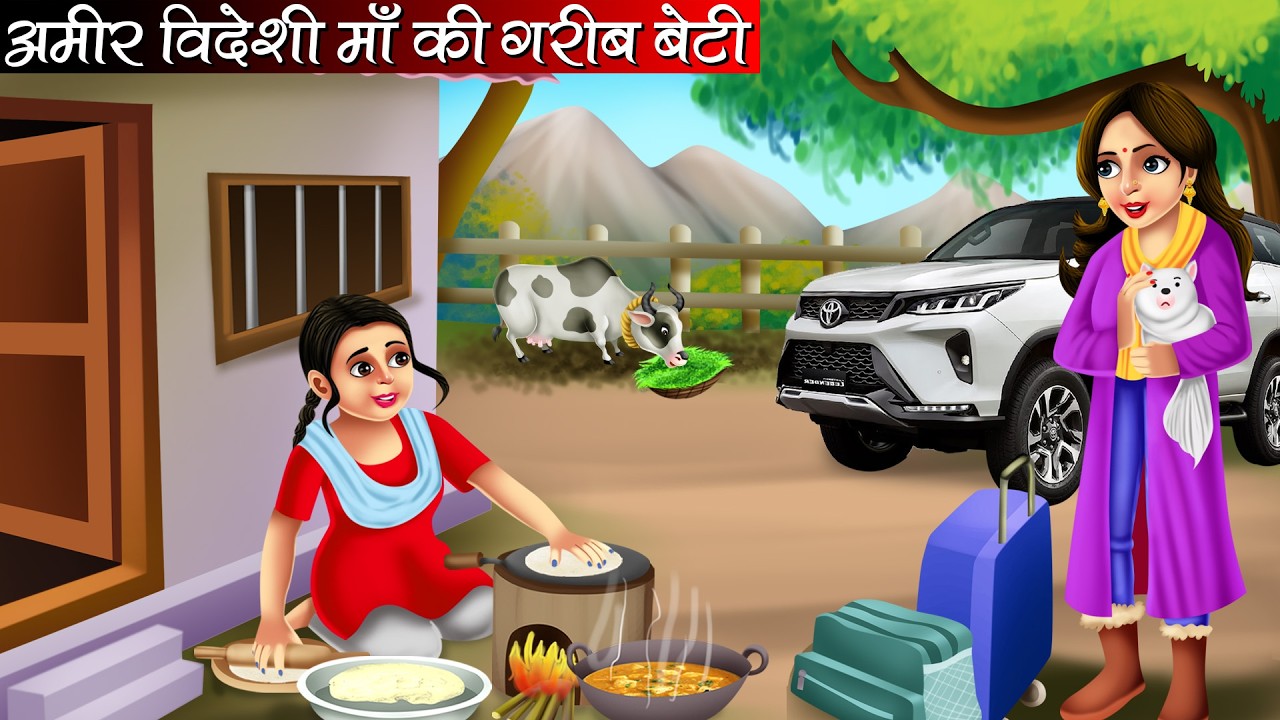 गरीब बेटी की अमीर विदेशी माँ | Poor Daughter of a Rich Foreign Mother | Hindi Kahani | Cartoon