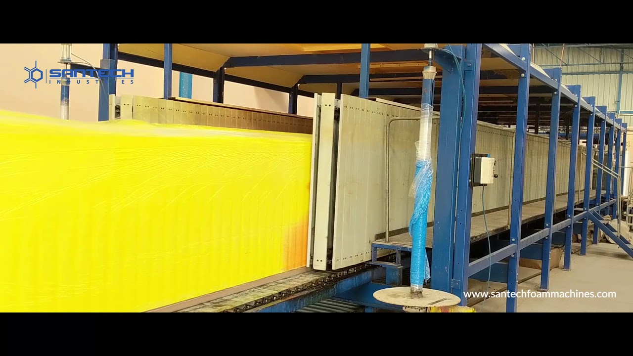 Santech Industries - Continuous Slab Stock PU Foam Cutting Machine