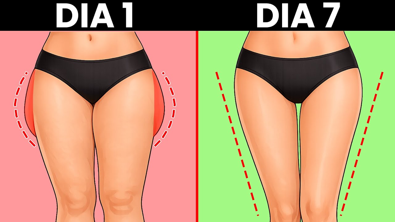 7 Días 7 Min 7 Ejercicios para Reducir Cartucheras y Estilizar las Piernas