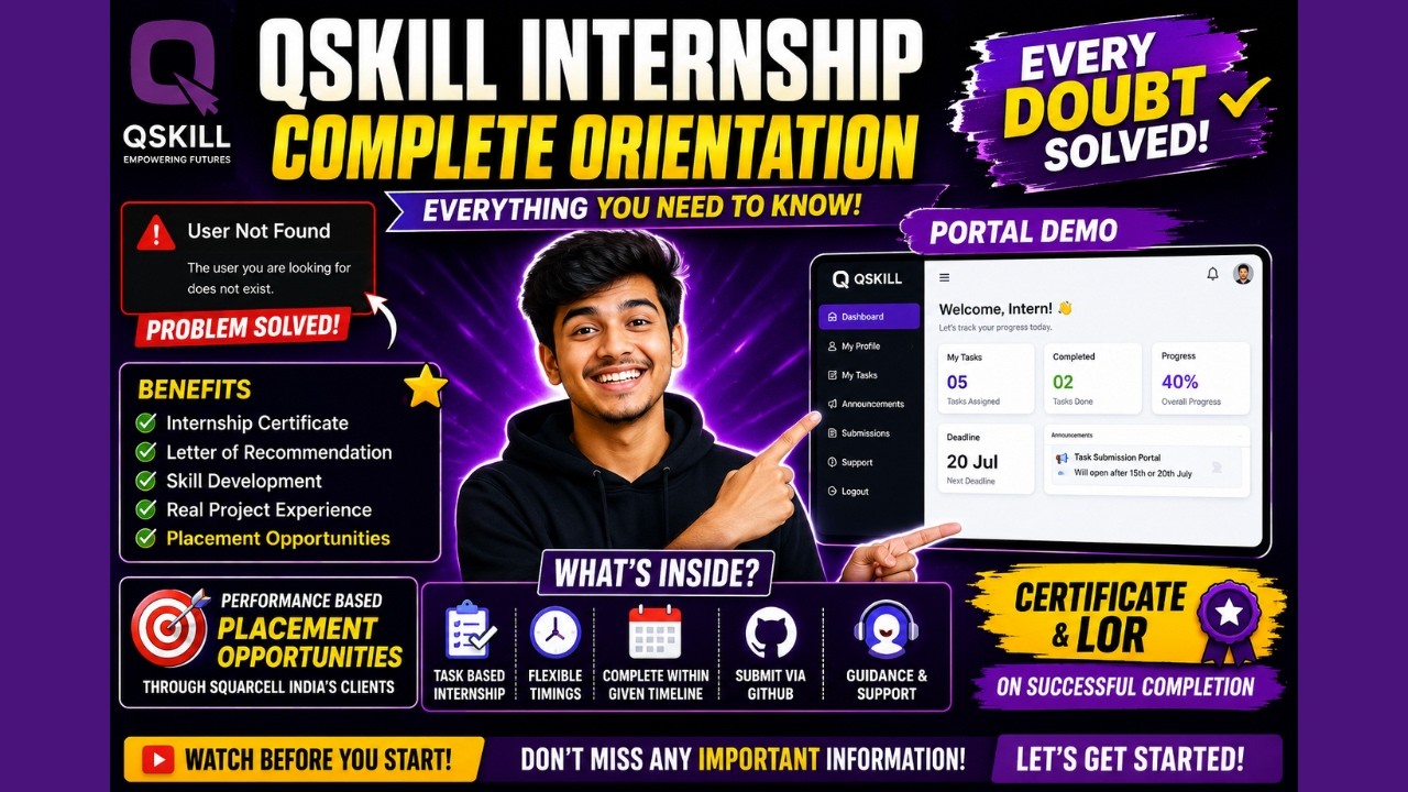 Everything About QSkill Internship 2026 | Every Doubt Solved in One Video