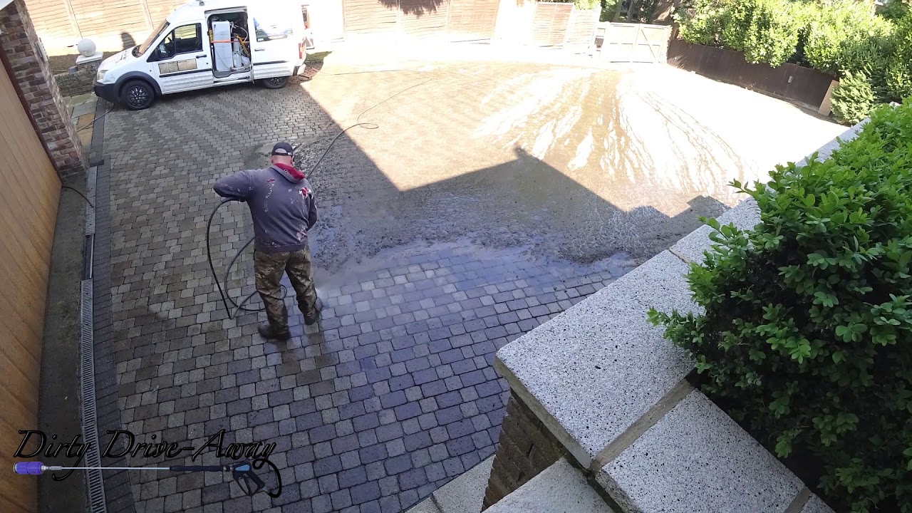 Pressure Washing, Jet Washing - Driveway Cleaning, Patio Cleaning Video Clips