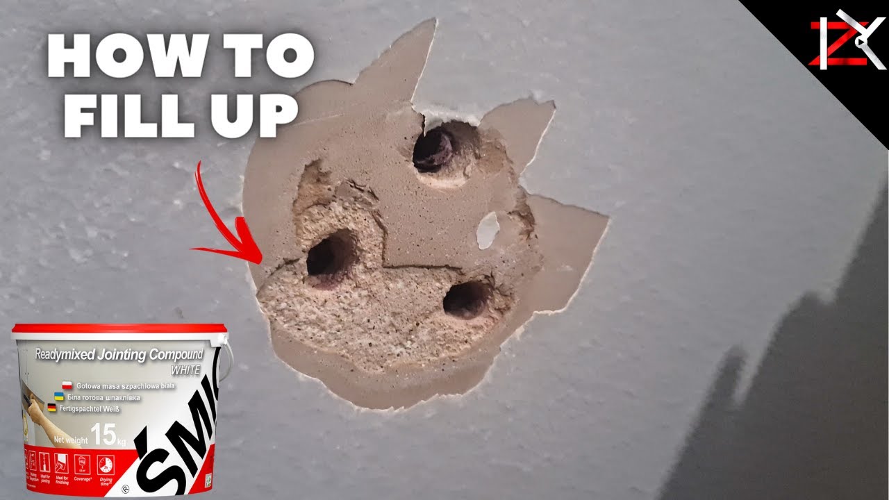 How To Fill Up Holes In The Wall Using Ready Mixed Plaster - NEW on The Market - SMIG