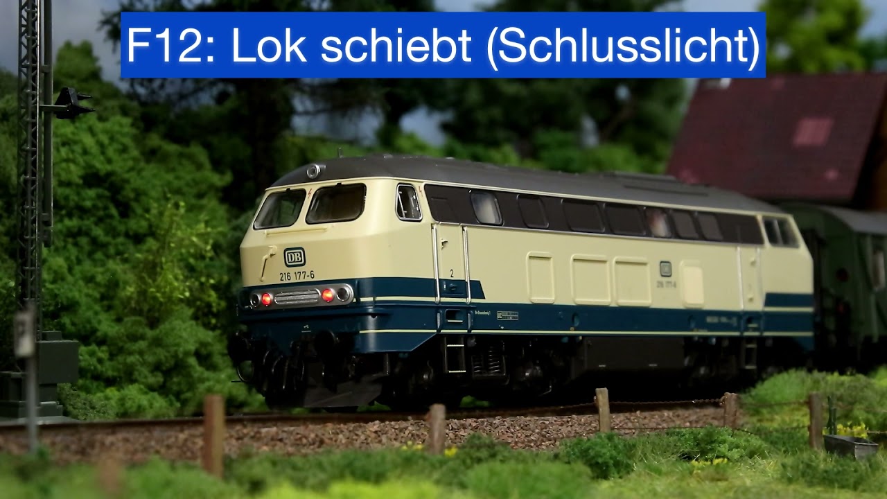 Piko BR 216 DCC Digital Artikelnummer 52410 Vorstellung der Digitalfunktionen