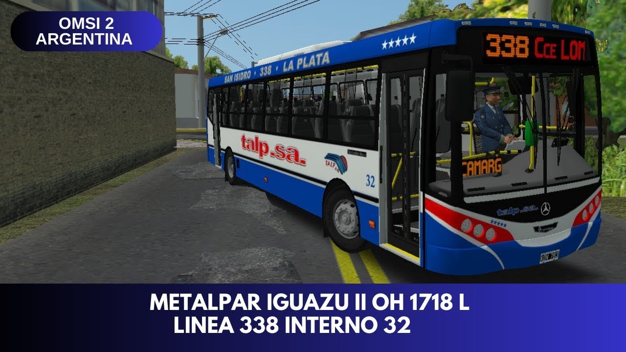 Omsi 2 Argentina | Metalpar Iguazú II OH 1718 L | Linea 338 Int.32 | Brigadeiro V2
