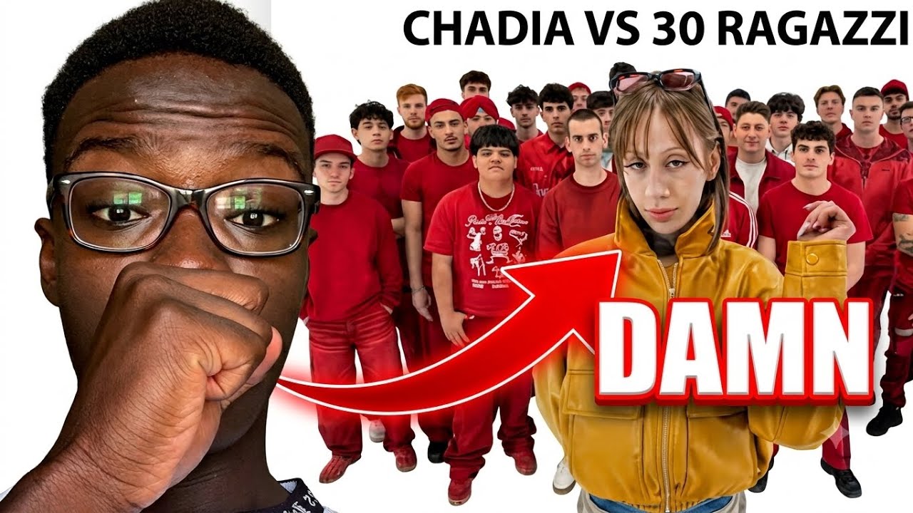 REACTION AL VIDEO DI PIZZA PARTY CHADIA VS 30 RAGAZZI