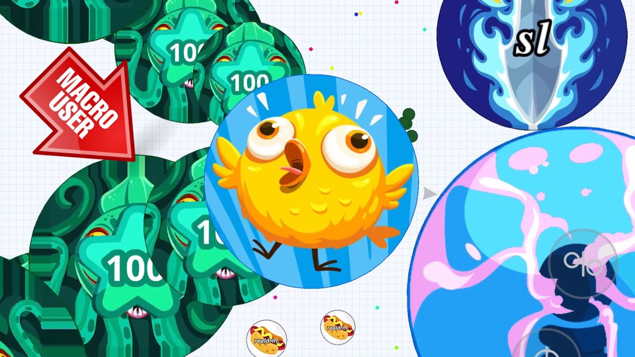 I PLAYED WITH A MACRO USER!? (Agar.io Mobile Gameplay!)