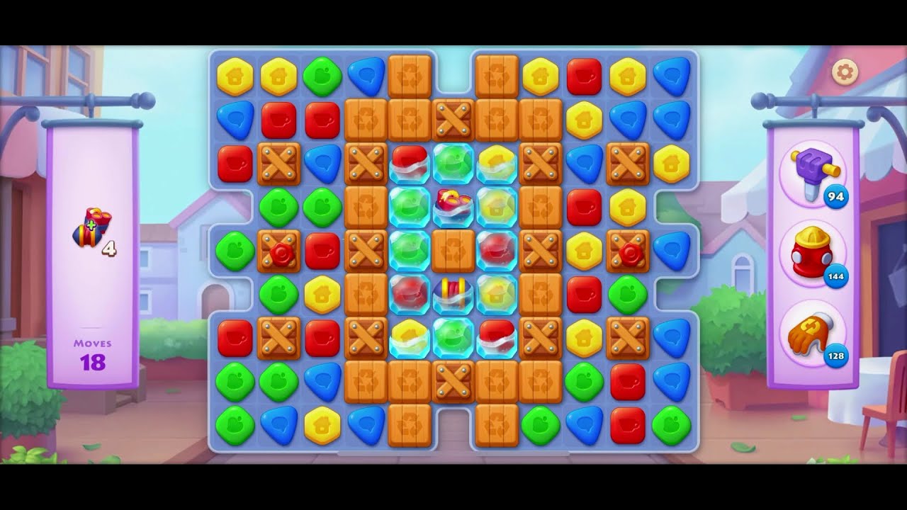 TOWNSHIP   Colorful Puzzle  Match -3  game level # 1664