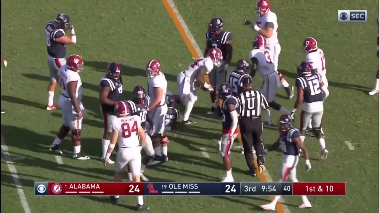 Alabama vs Ole Miss 2016