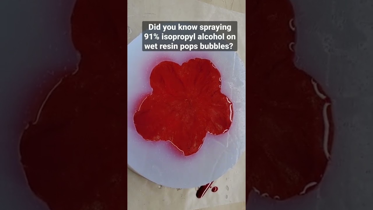 91% isopropyl alcohol pops bubbles #shorts