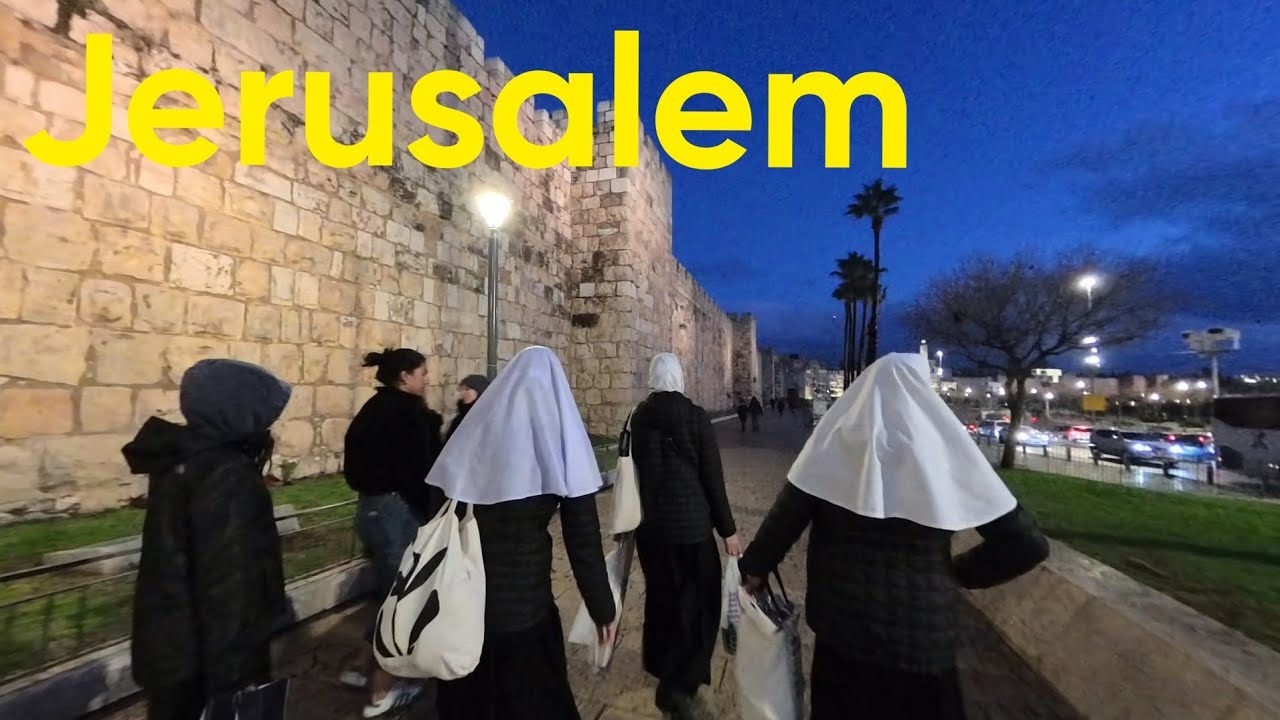 Rain-Washed Jerusalem 🌧️✨ | A Serene Walk Through the Old City